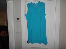 Liz Claiborne Blue Sleeveless Mid Sundress Size 3X