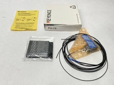 Keyence FU-15 Digital Fiber Optic Sensor Retro-Reflective FIber Unit