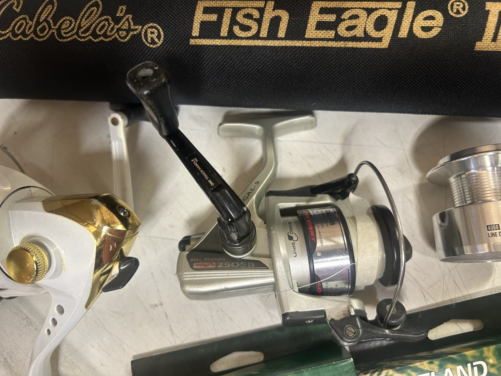 Cabelas Fish Eagle II CX2 Graphite 7' Fishing Rod + Reels, line and ...