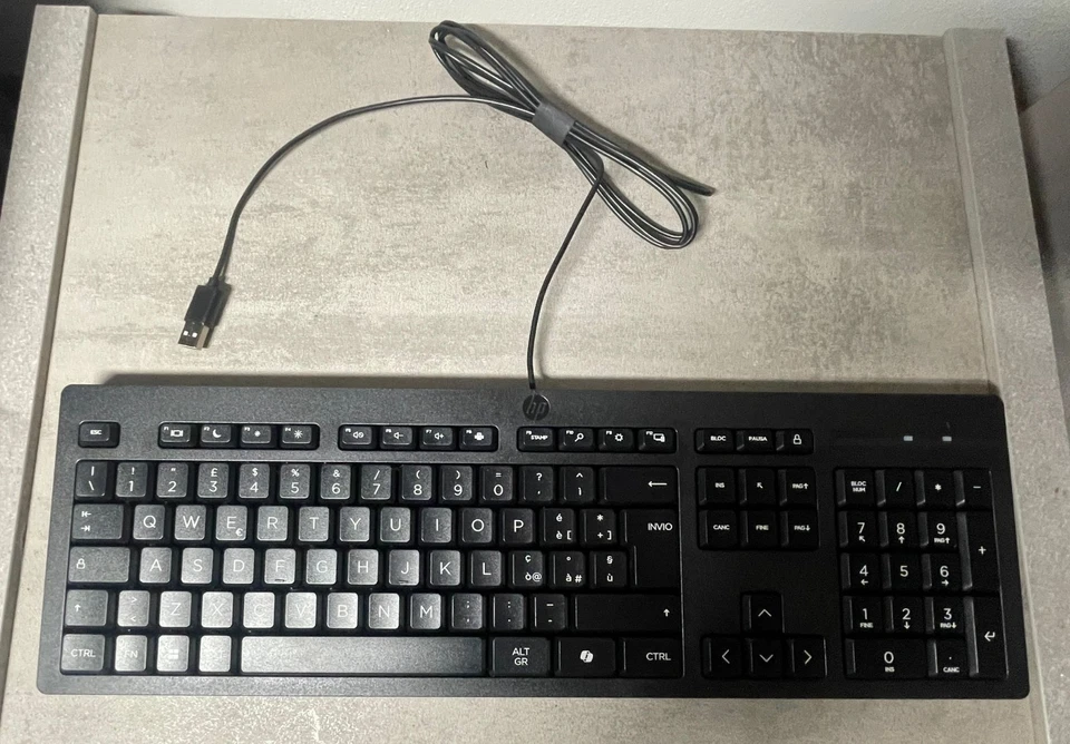 Tastiera PC ufficio Italiana HP 125 – nuova, sigillata  - Immagine 3 di 4