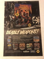 1993 Double Dragon 3 Sega Genesis Vintage Print Ad pa29