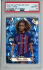2022-23 TOPPS CHROME SAPPHIRE UEFA UWCL ROOKIE SELECTIONS VICKY LOPEZ PSA 10