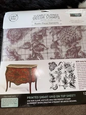 Rustic Floral Elements Redesign With Prima Clear Cling Stamp