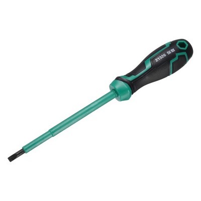 5x125mm SL5 Magnetic Tip Slotted Screwdriver, Black/Green