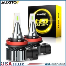 2 AUXITO H8/H9/H11 LED Fog Driving Light Ice Blue Bright Daytime Running Bulbs N