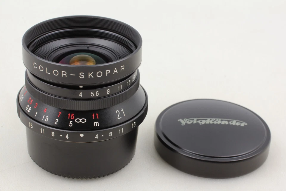 [N MINT w/ Cap] Voigtlander COLOR-SKOPAR 21mm f4 Lens L39 LTM Leica From JAPAN - Image 2 of 4