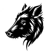 Boar Rendering Vinyl Decal Car Truck Window Tablet Notebook Tumblers