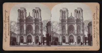 Notre Dame Church, Avenue de la Gare, Nice, France  Old Photo 2