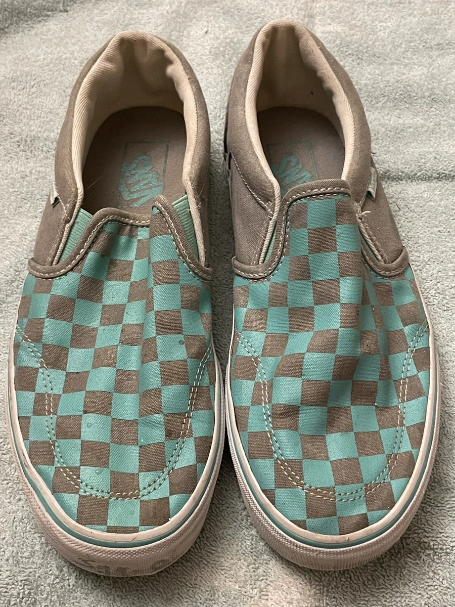 Vans teal checkered 2025