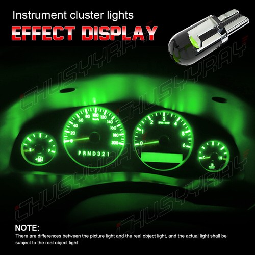 Gauge Cluster LED Dashboard Bulbs Green For Chevy GMC 1999 2002 Silverado Truck - Picture 8 of 11