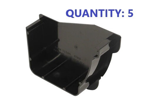 WAVIN 111mm Left Hand Internal Stop End Black 8T840B (Qty:5) - POST & VAT INC