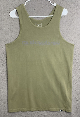Quiksilver Tank Top Womens Small Sleeveless Pullover Blouse Shirt Cotton Green
