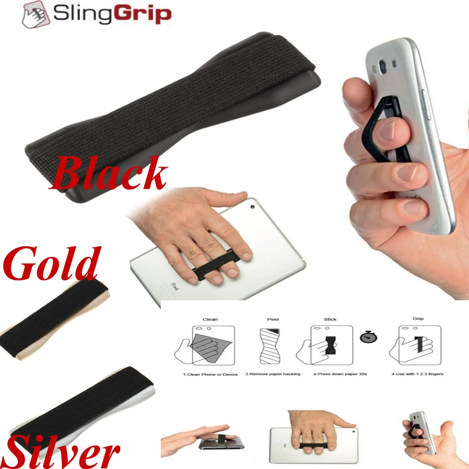MARKENLOS Finger Grip your phone Holder Halter Selfie Strap iPhone samsung iPad, Tablet