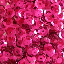 Sequins Fuchsia 5mm Round Cup 1,000 pieces / 12,500 pieces Loose HQ