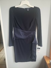 Chaps Women's Size XS Navy Blue Dress