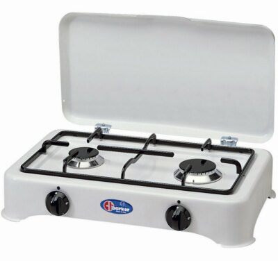 PARKER GASHERD 2 FLAMMEN METHAN / LPG MIT SICHERHEITSVENTIL MADE IN IT