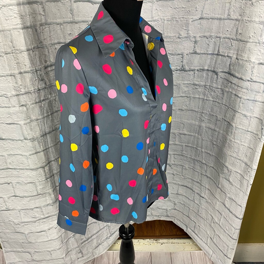 Misslook Longsleeve button down collared polka do… - image 4