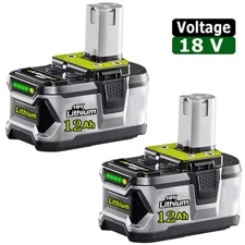 For RYOBI P108 18V One PLUS 12AH  High Capacity Lithium-ion Battery P105,P103