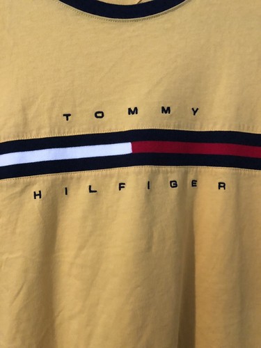 Tommy Hilfiger Spell Out Flag Logo Hemd Herren XL EUC - Bild 2 von 4