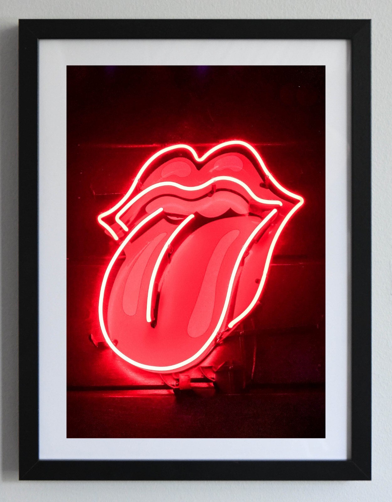 Tableau street art Rolling Stones grand format 60x90 cm poster pop art pour salon moderne