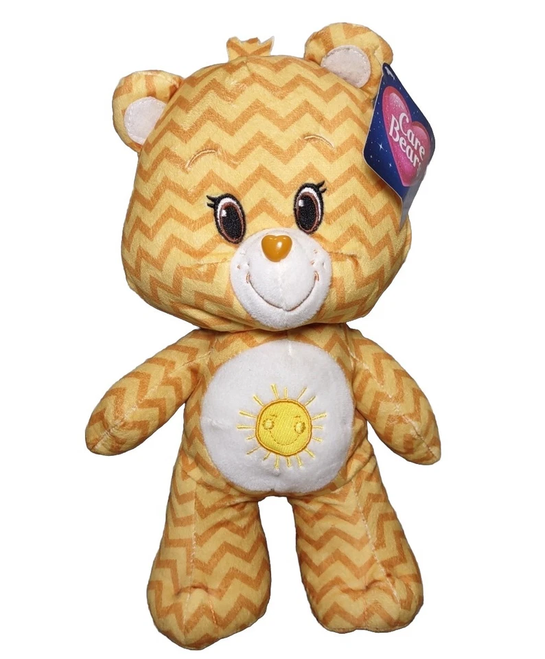 Lote de 2 Care Bears 13" Funshine and Lollipops Chevron Peluche ~ Kellytoy 2017 Nuevo con Etiquetas Foto 2 de 4