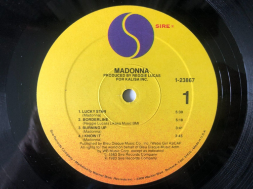 MADONNA Self-Titled debut 1984 Sire VG+/VG+ Burnin' Up=3:41 - Picture 2 of 5