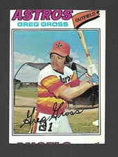 1977 Topps #614 Greg Gross Houston Astros VG