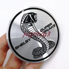 68mm Silver Metal Shelby Emblem Badge Sticker For Mustang Shelby Accessories