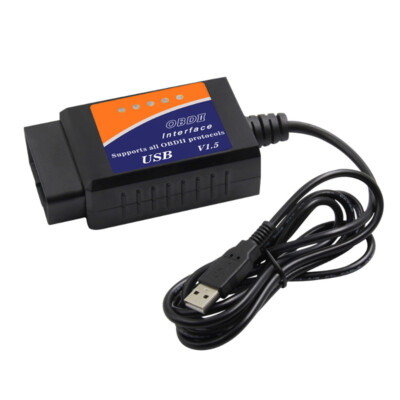 ELM327 USB-A OBDII Scanner V1.5 with PIC18F25K80 CH340T Chip Support PC
