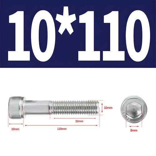 M2 - M12 SOCKET CAP SCREWS A4 STAINLESS STEEL ALLEN KEY BOLTS HEX HEAD DIN 912 - Picture 133 of 155