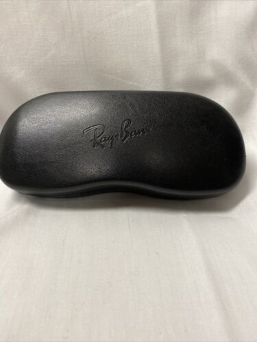 Authentic Ray Ban Large Hard Protective Clamshell Black Sunglasses/Eyeglass Case - Picture 1 of 3