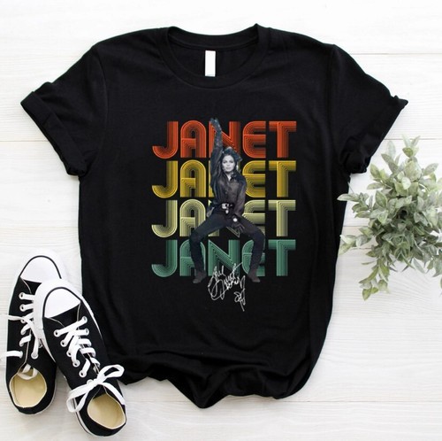 New Janet Jackson Together Again Tour 2023 Black All Size Shirt - 第 1/3 張圖片