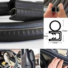 Universal Rubber Seal Edge Trim Car Door Window Hood Anti Noise Weather Strip 3M