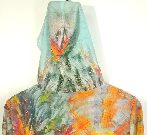 Chaqueta Leoma Lovegrove Para Mujer Mediana Cremallera Frontal Multicolor Estampado Palmera Casa de Campo - Imagen 9 de 17