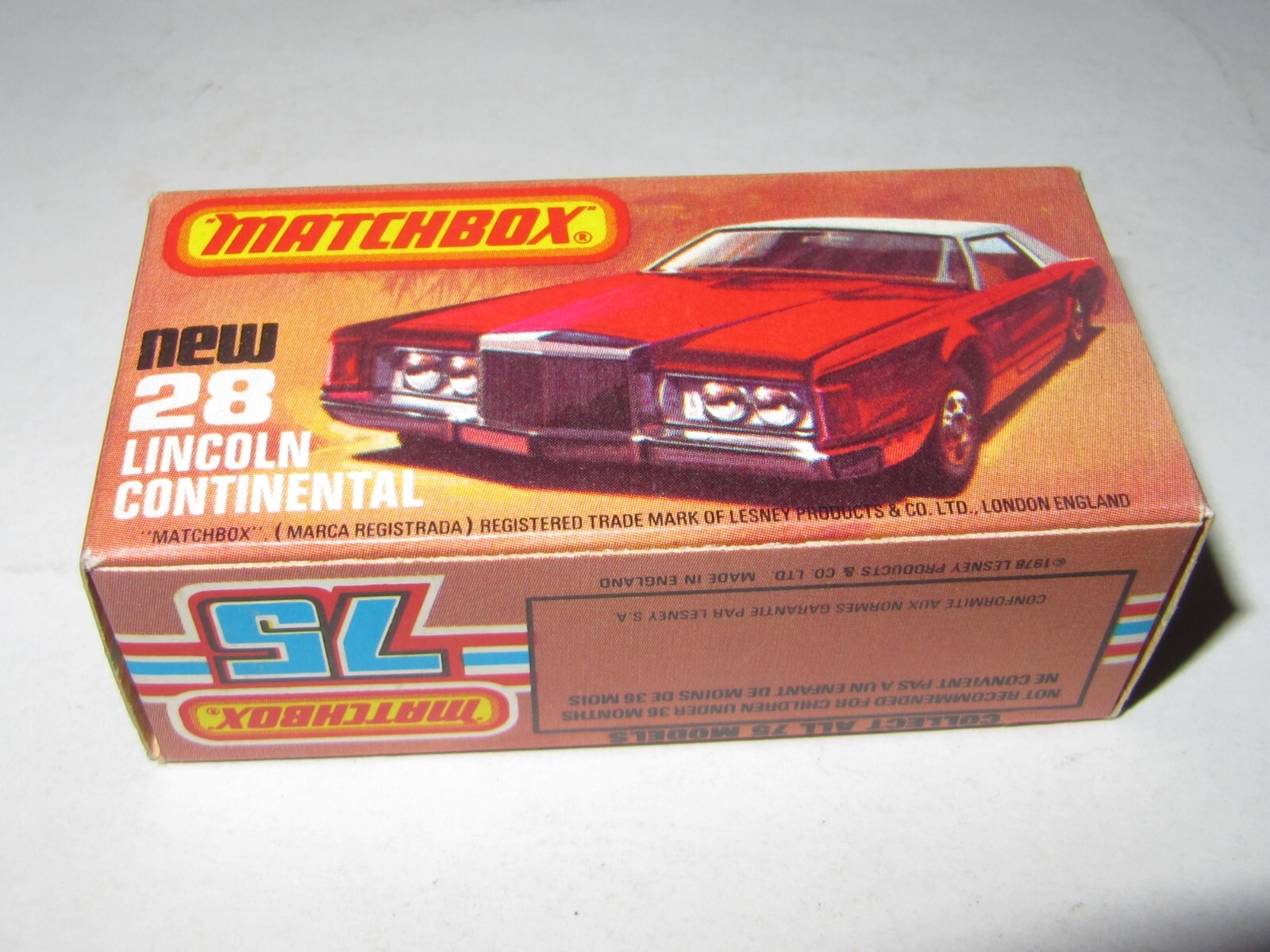 MATCHBOX 70 スパーファースト LINCOLN CONTINENTAL Matchbox