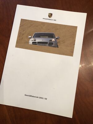 Porsche 2001/2002 Model Lineup Product Guide In German