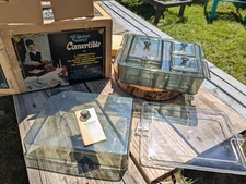 Rare Vintage Tri-State Ware "Convertible" Plastic Serving Set