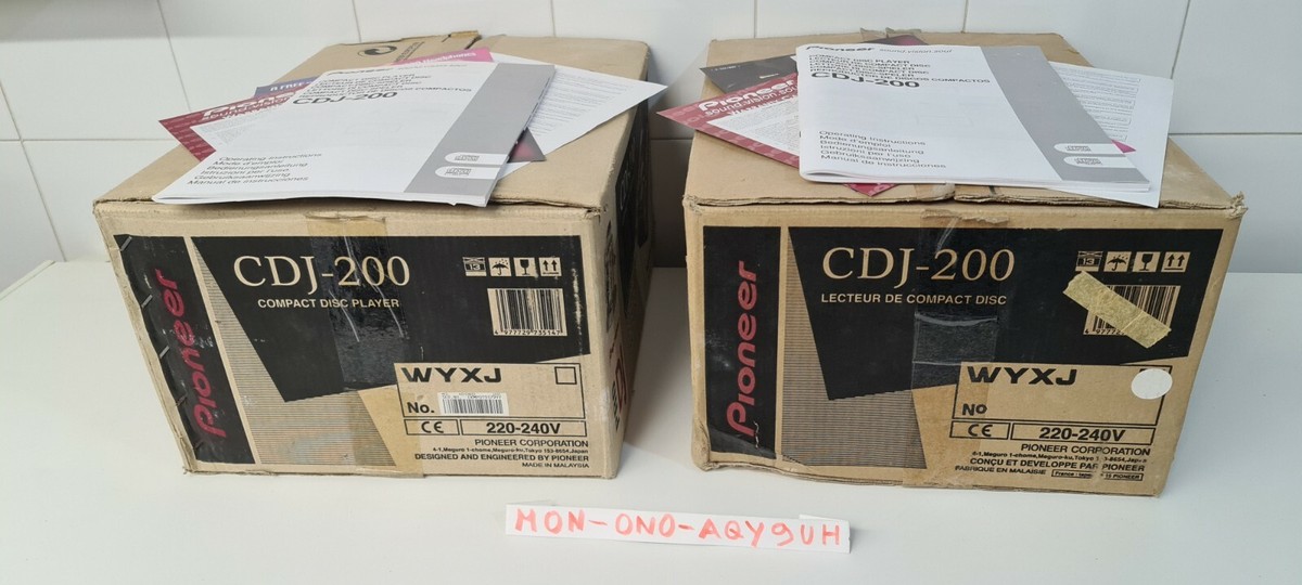 Pioneer CDJ-200 Coppia in perfette condizioni scatola manuali | eBay