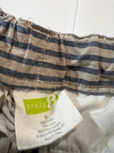 Lot Of 3 Multi Place Crazy 8 Jumping Beans Boy's Solid Pockets Chino Shorts Sz 6 - Picture 3 of 5