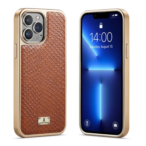 Leather Snake Pattern Bling Frame Phone Case For iPhone 11 12 13 14 Pro Max - 第 3/27 張圖片