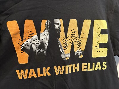 Loot Crate Walk With Elias WWE T-Shirt S Samson guitar slam crate exclusive