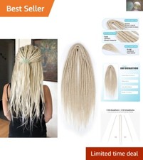 Luxury Double Ended Dreadlock Extensions 24-inch - 15 pcs Brownish Blonde Hair