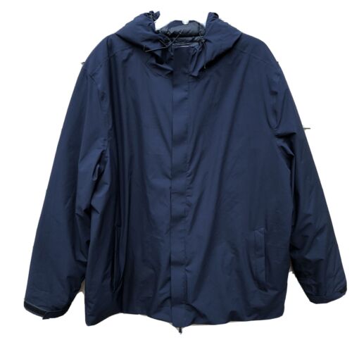 32 degrees, Heat Ultra-Light Down Insulated Navy Blue Jacket With Hood ...