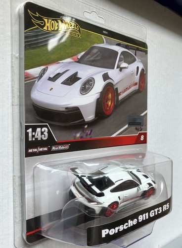 HotWheels 1:43 Premium Porsche 911 GT 3 RS / Neu&OVP / GT3 weiss / Kartonversand - Bild 7 von 8