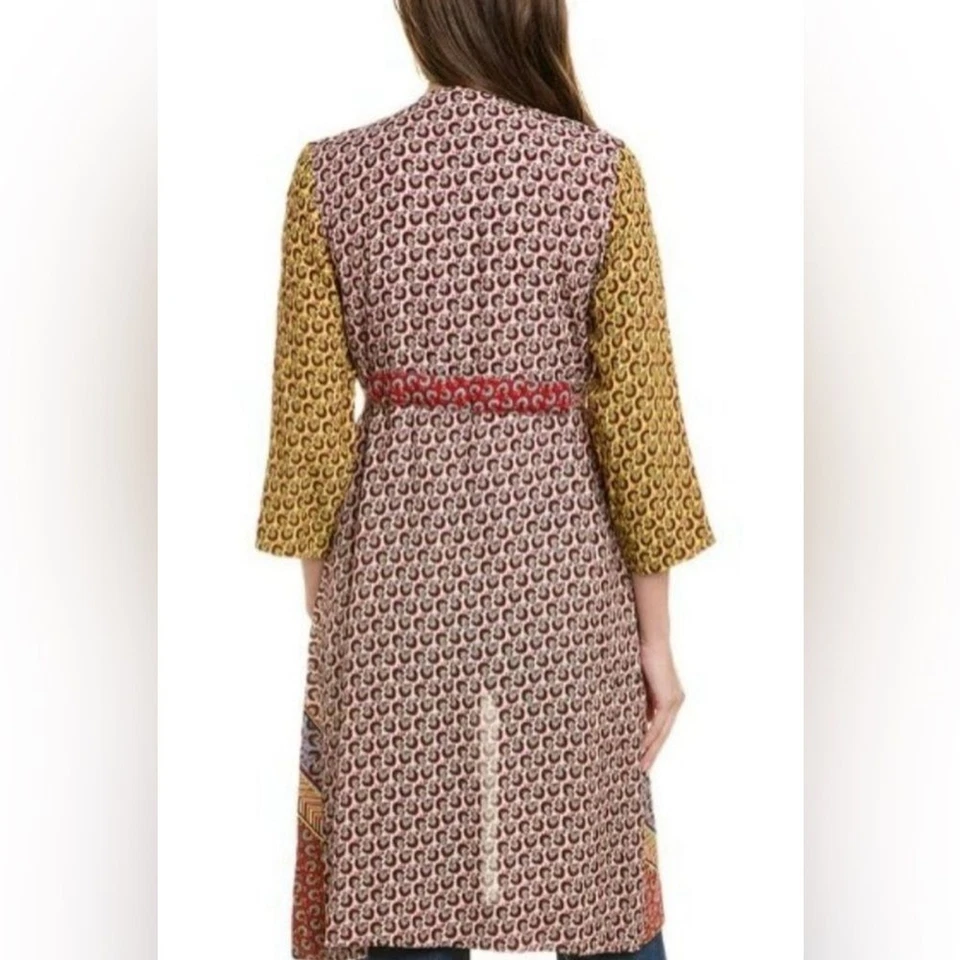 Cabi Mujeres S Kimono Poeta Plumero Chaqueta Vestido Boho Estampado Retazos Cinturón 1218 Foto 3 de 4