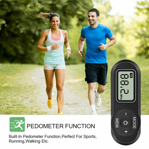 Portable AM/FM Pocket Radio Mini Walkman Digital LCD Screen with 3.5mm Earphone - Picture 2 of 8