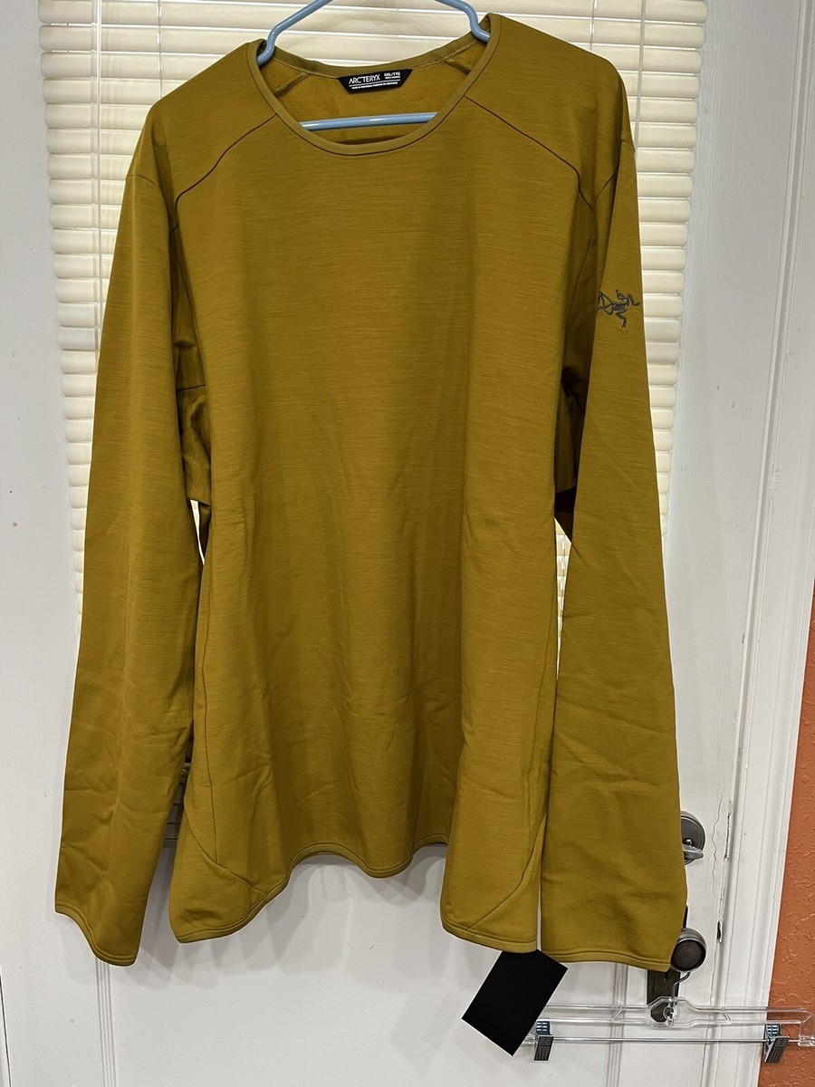 New Men's Arcteryx Kyanite AR Tech Wool Crew Neck Pullover Jumper