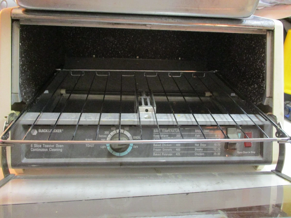 Black Decker 6-Slice Convection Toaster Oven T670-TYPE 1 Continuous  Cleaning