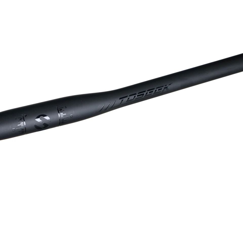 Full Carbon Fiber Bike Handlebar 25.4/31.8mm MTB Bike Flat/Riser Bar+Bar Plug - Image 3 of 4
