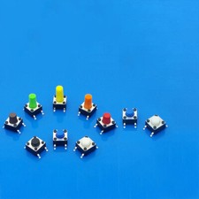 Micro PCB SMD SMT Momentary Tactile Tact Push Button Switch SPST 6x6x4.3 - 20mm